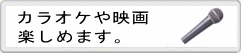 カラオケや映画楽しめます。