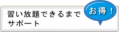 習い放題できるまでサポート